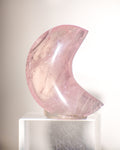pink rose quartz crescent moon