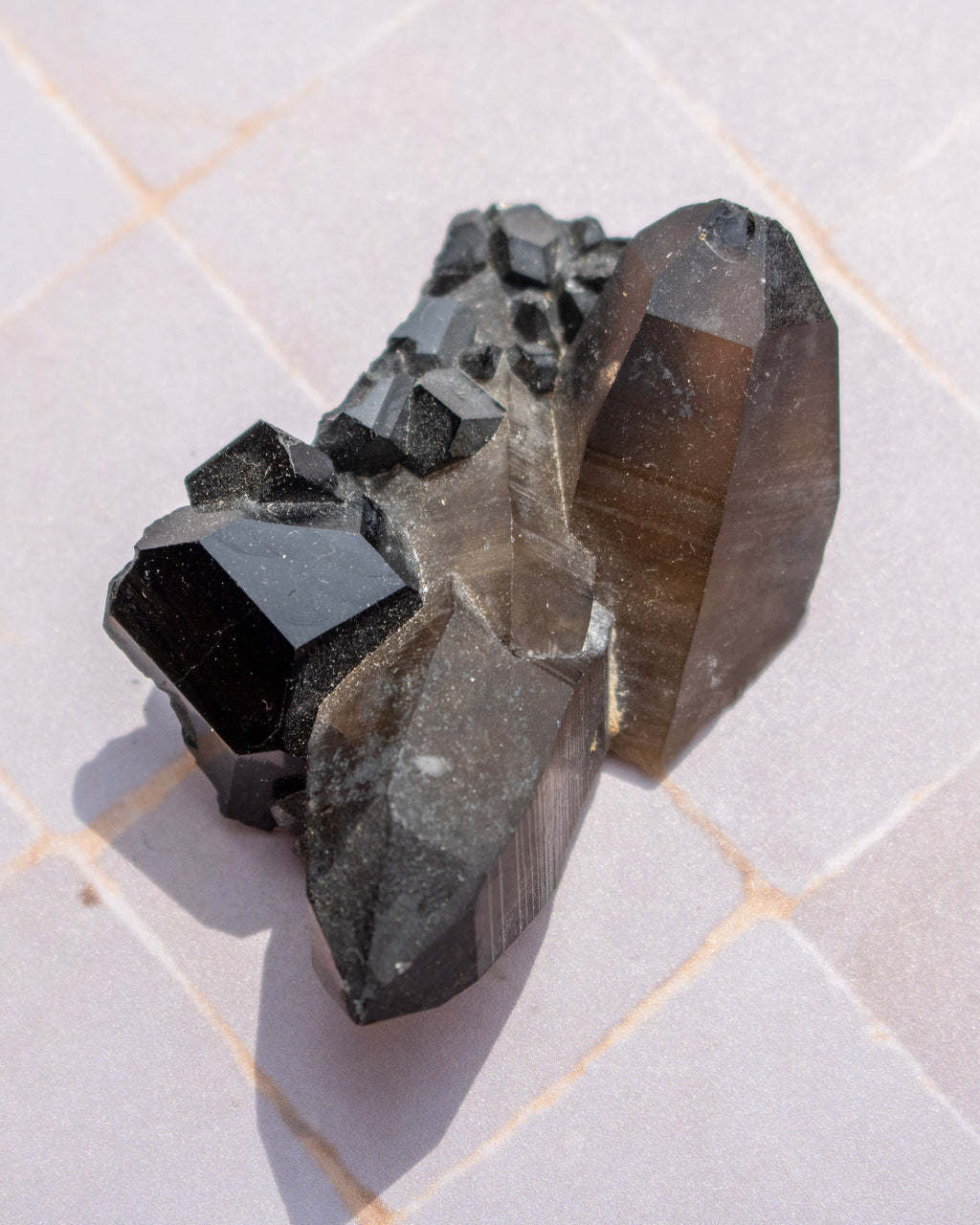 Morion Quartz With Black Tourmaline