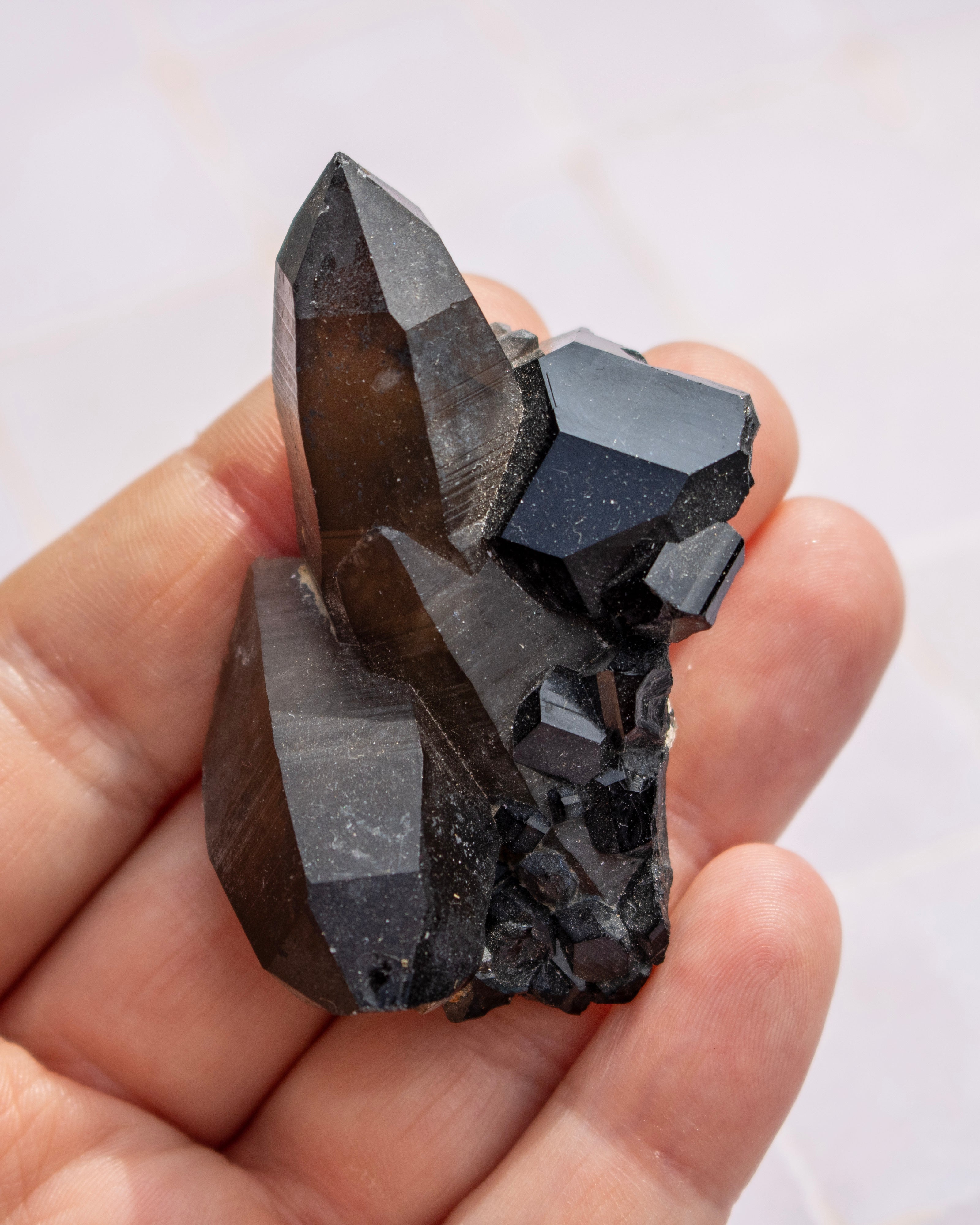 Morion Quartz With Black Tourmaline