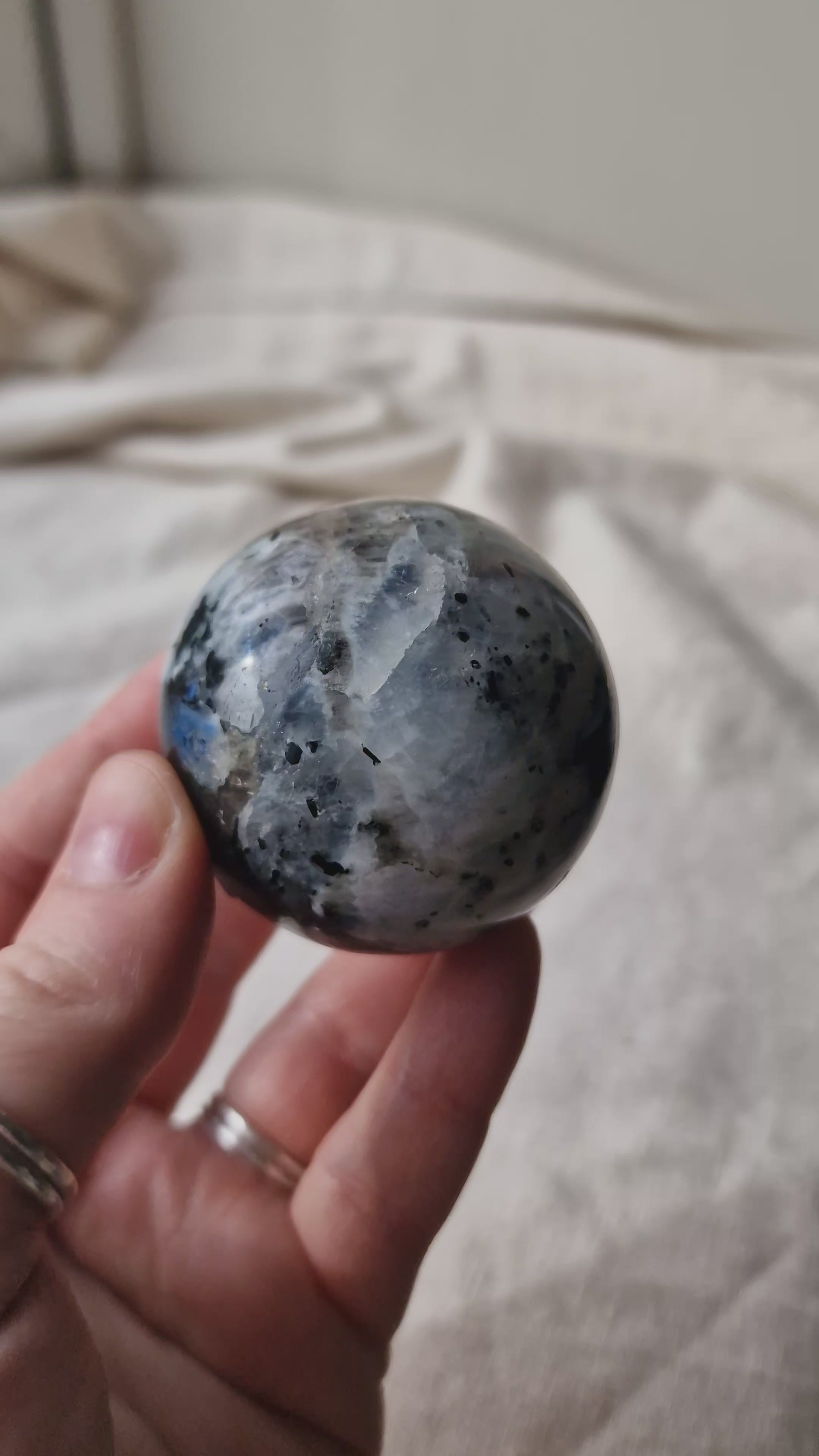 Rainbow Moonstone Sphere