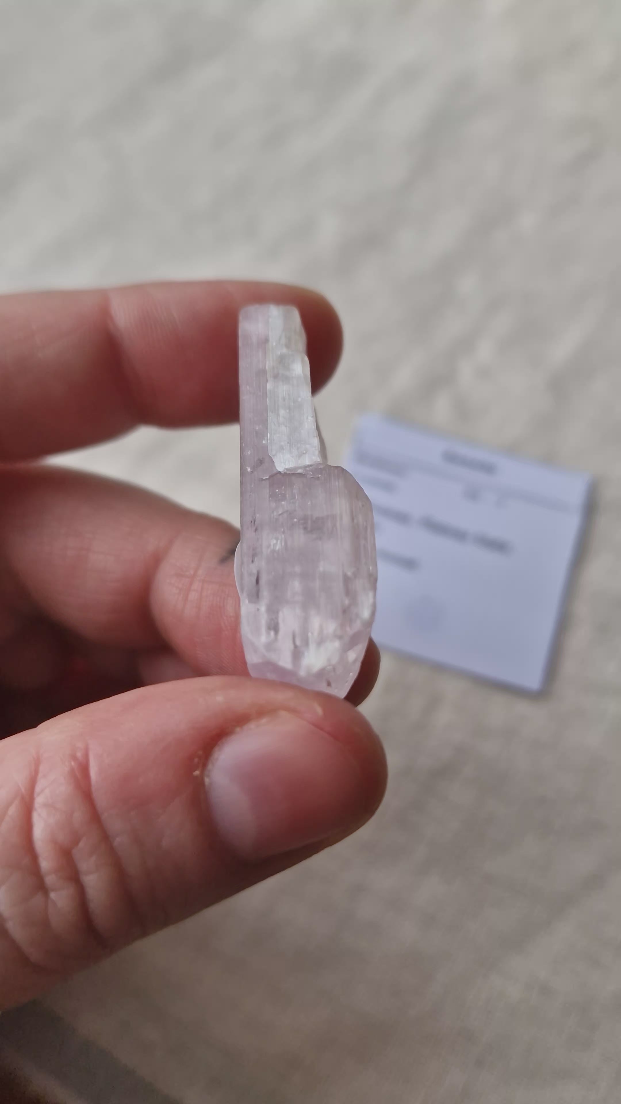 Raw Purple Kunzite