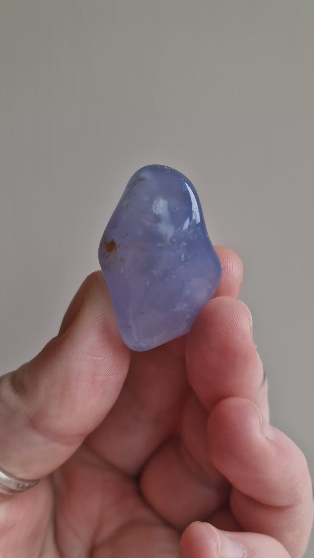 Blue Chalcedony Tumblestone