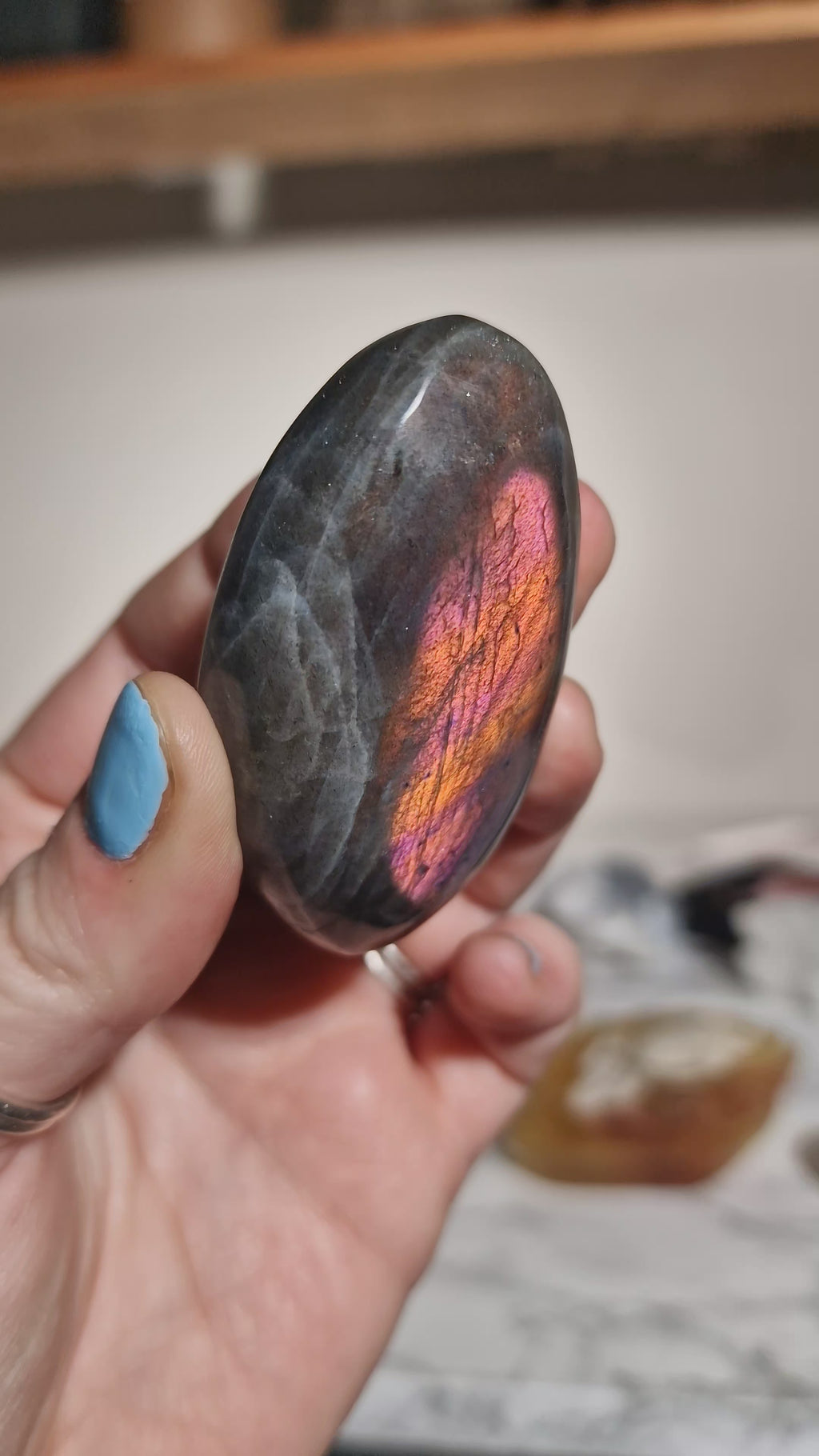 Sunset Labradorite Palmstone