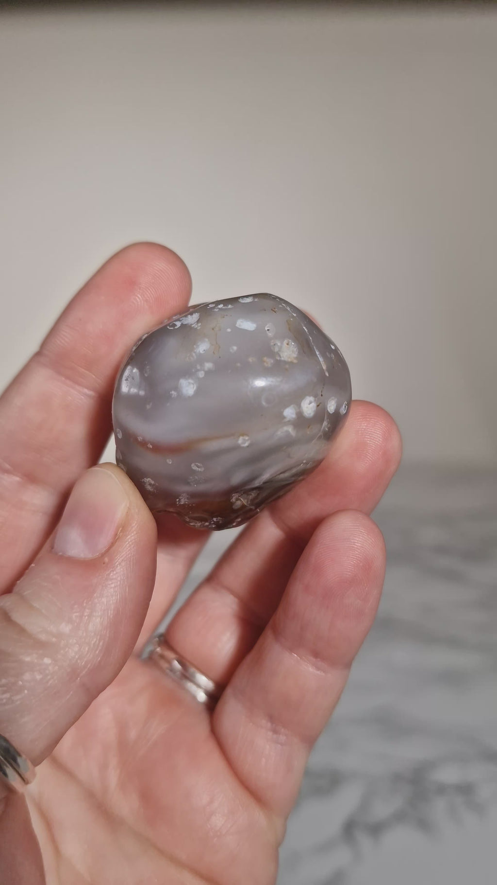 Polished Enhydro Agate Nodule