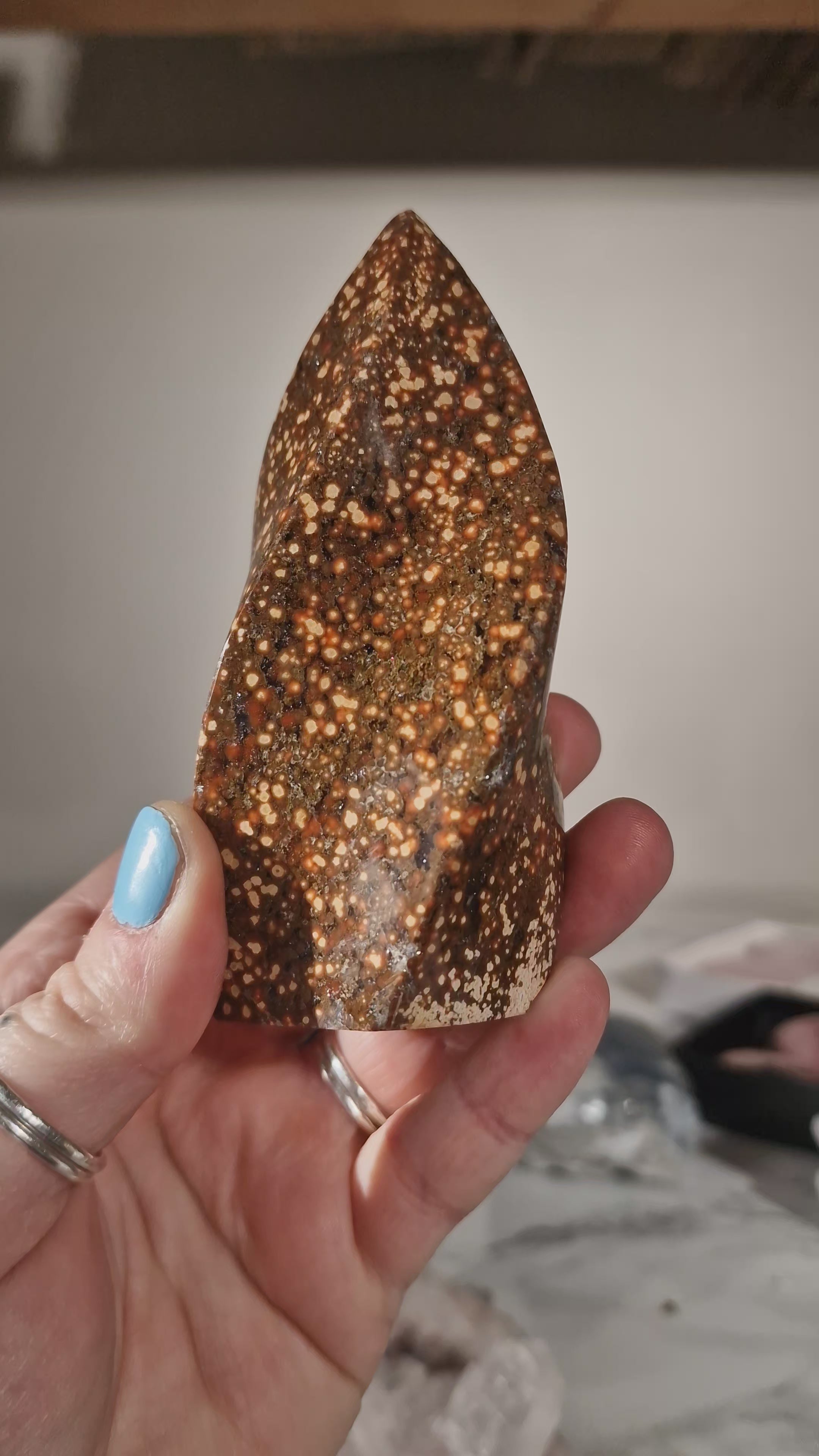 Orbicular Jasper Flame