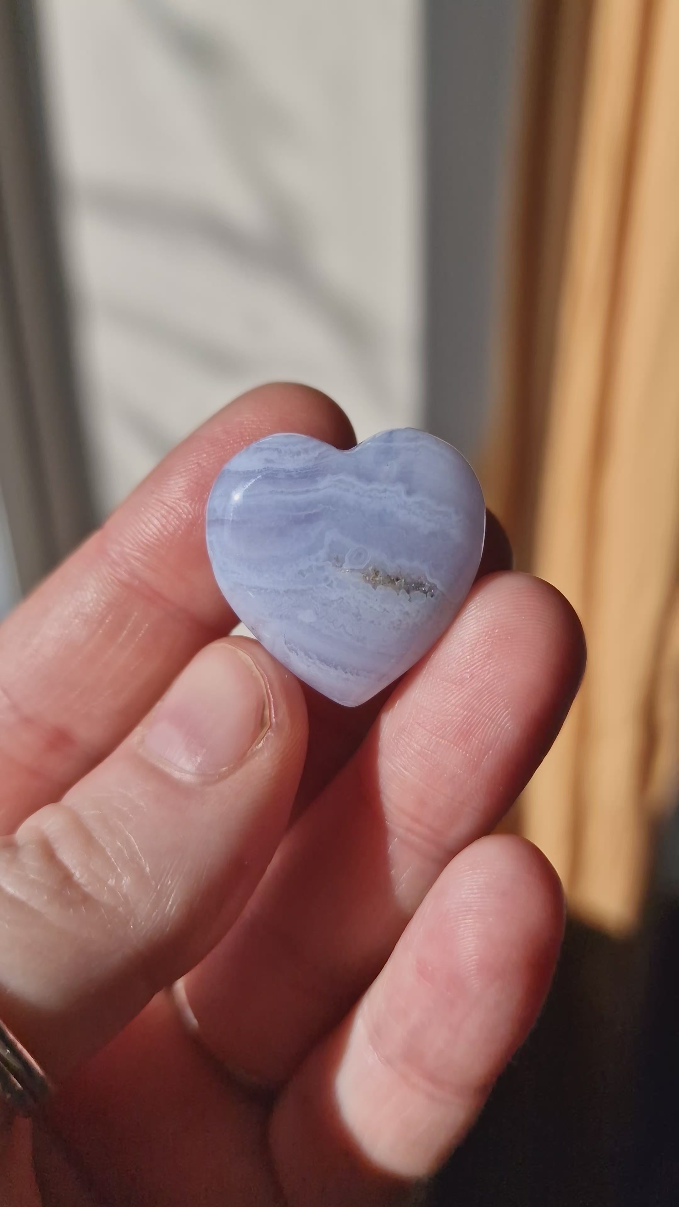 Blue Lace Agate Heart
