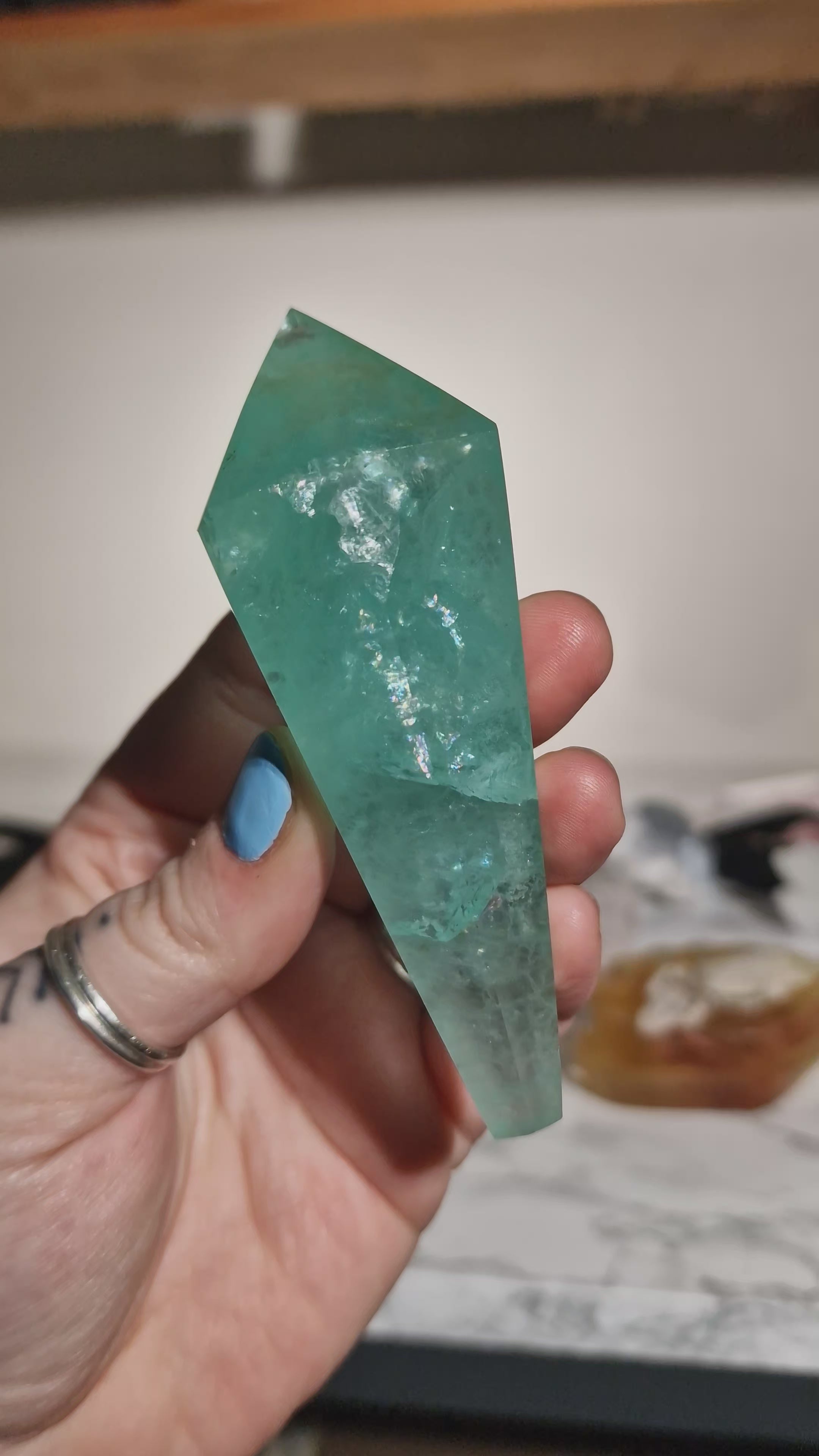 Green Fluorite Wand 'Baja Blast Fluorite'