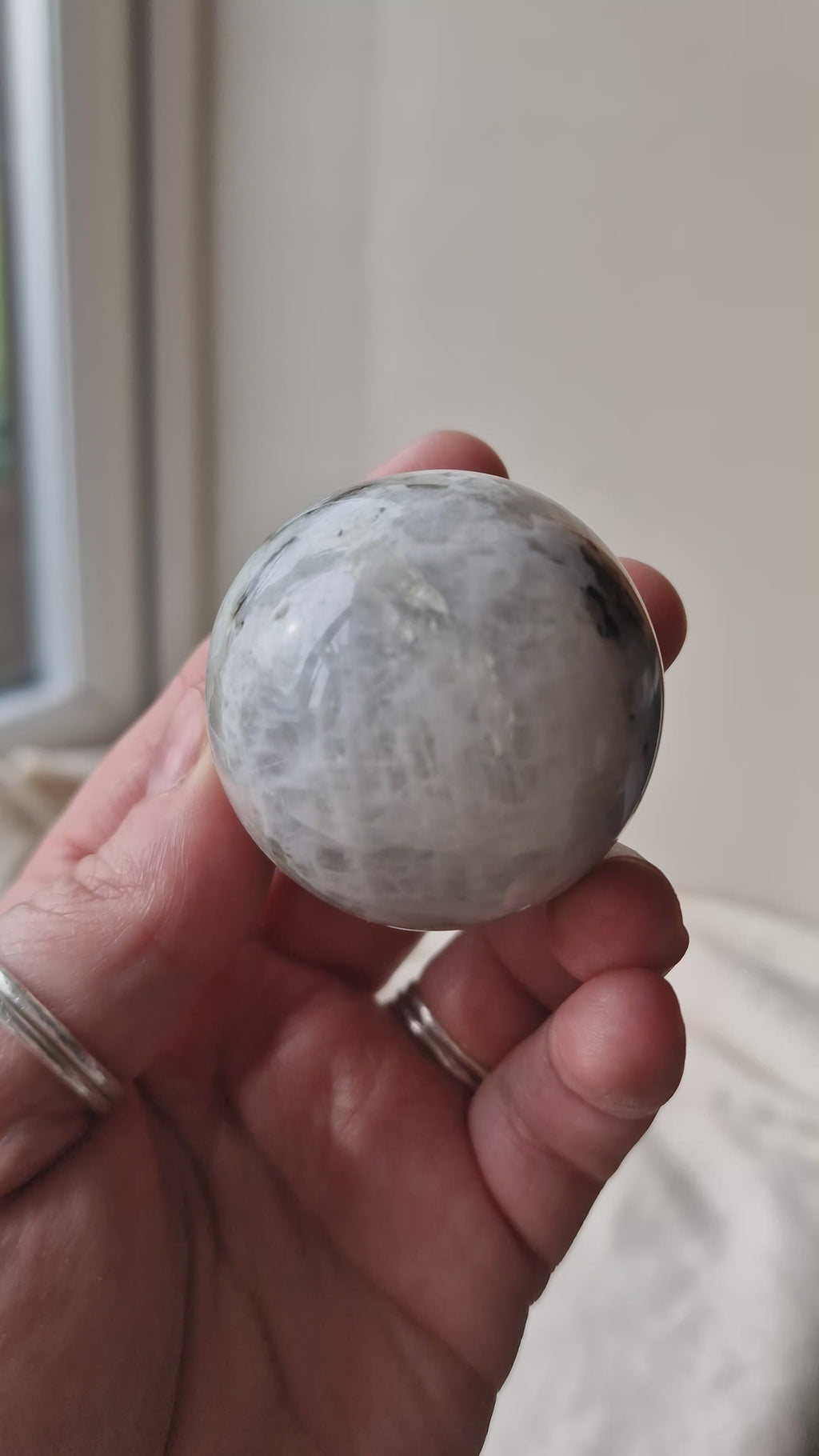 Rainbow Moonstone Sphere