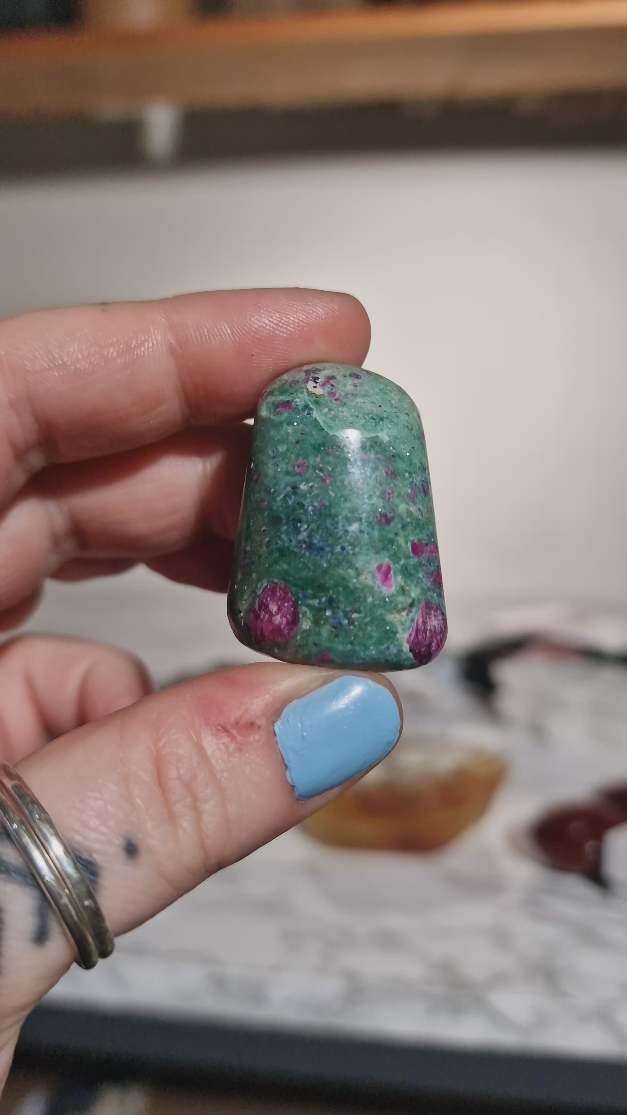 Ruby Fuchsite Tumblestone