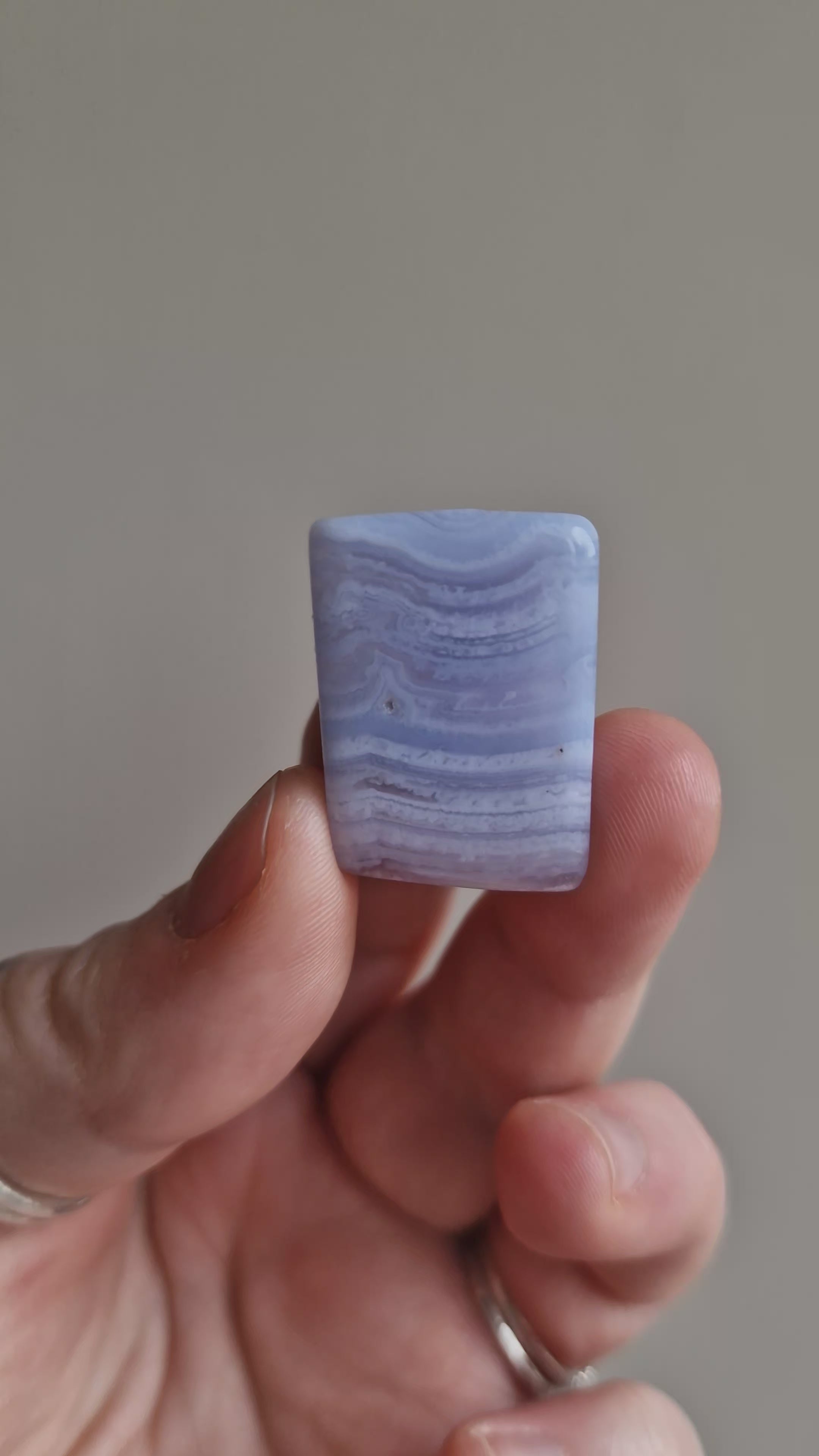 Polished Blue Lace Agate Slice