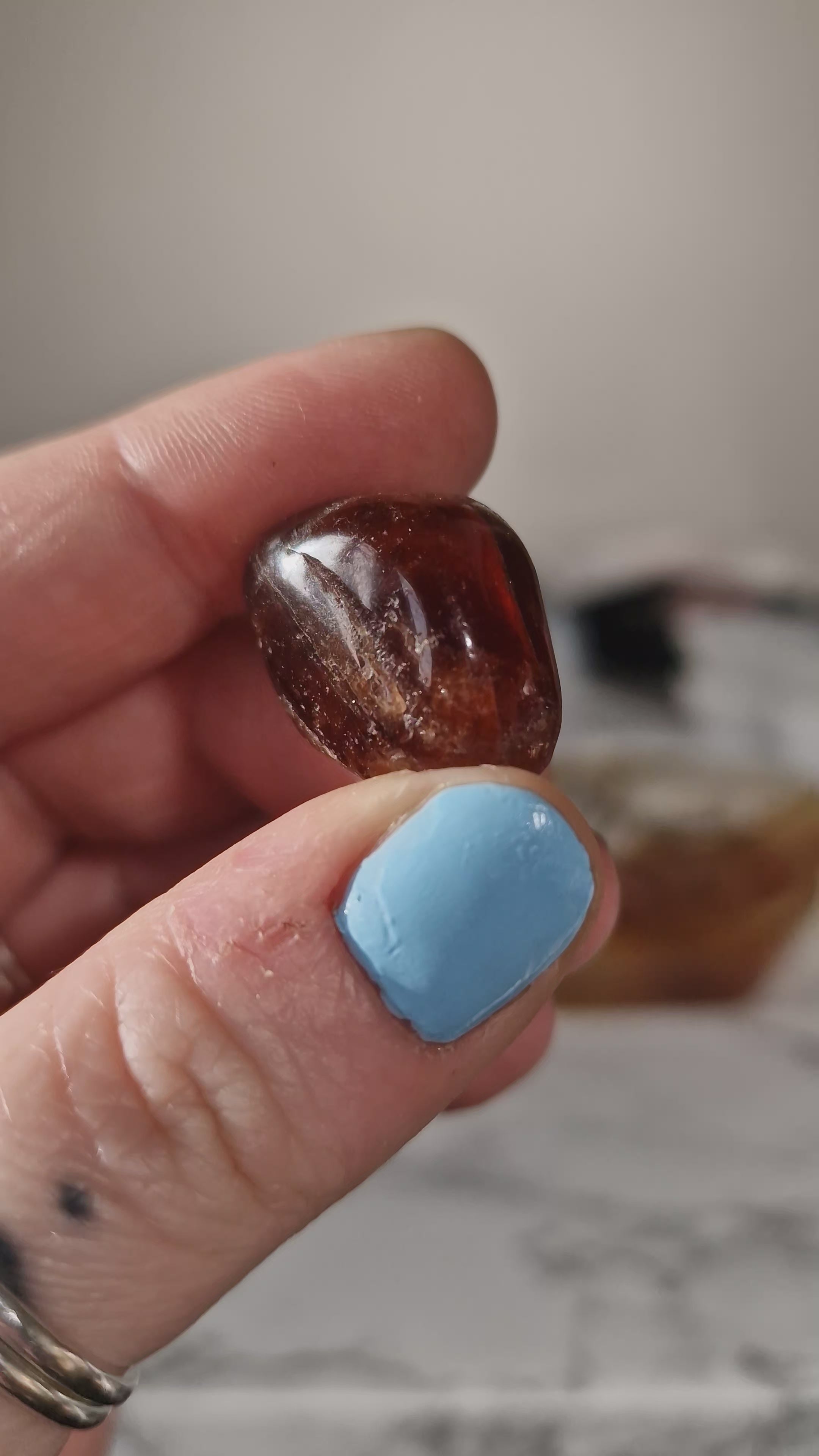 Hessonite Garnet Tumblestone