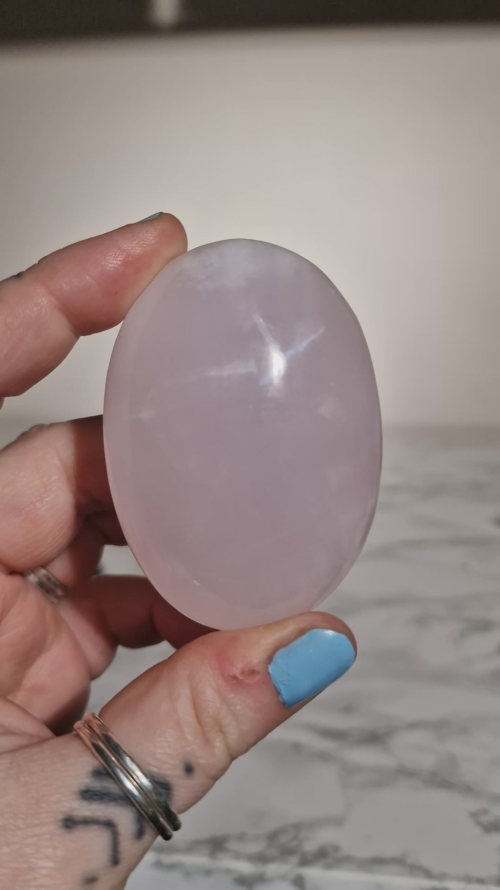 Pink Mangano Calcite Palmstone