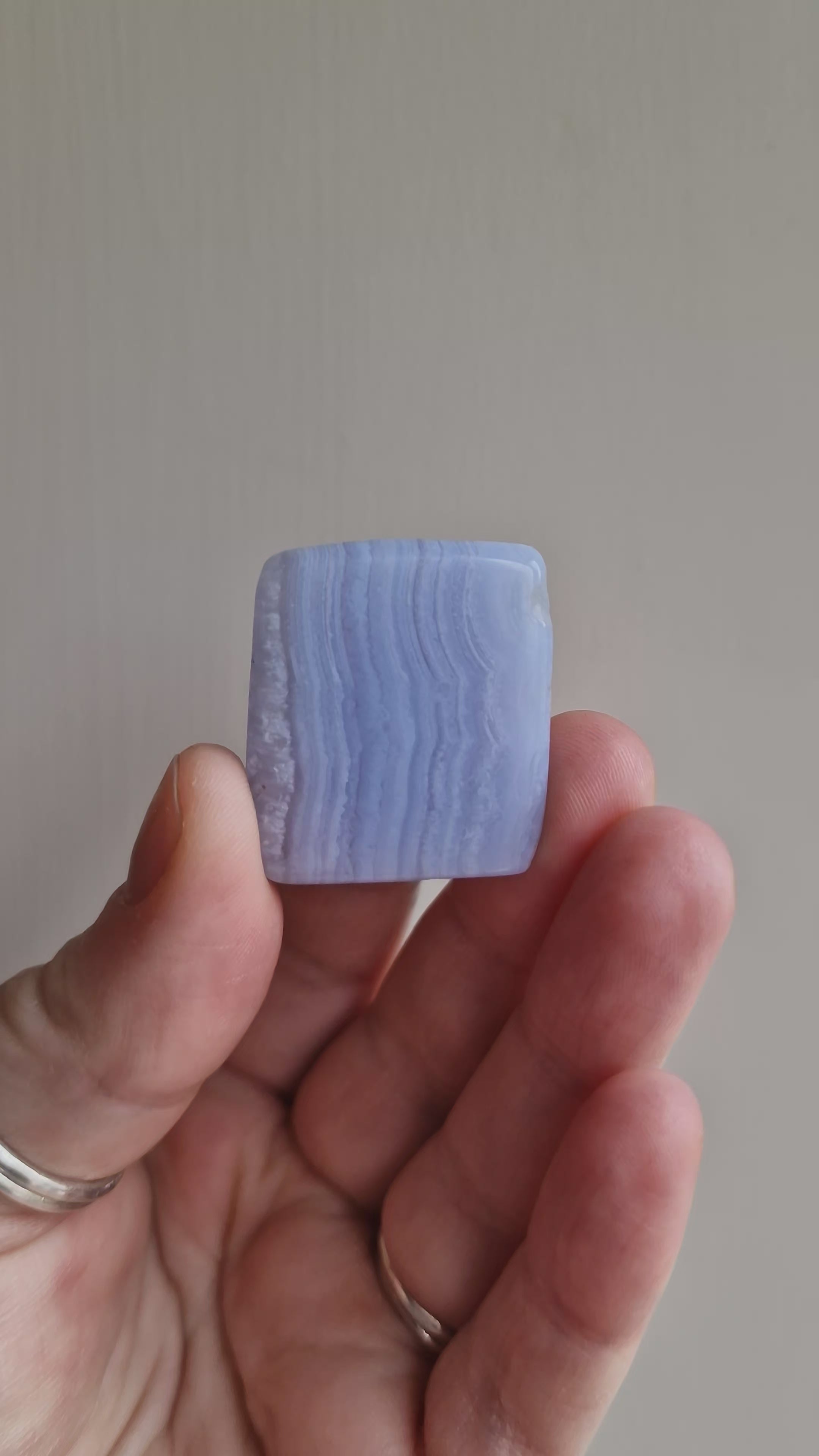 Polished Blue Lace Agate Slice
