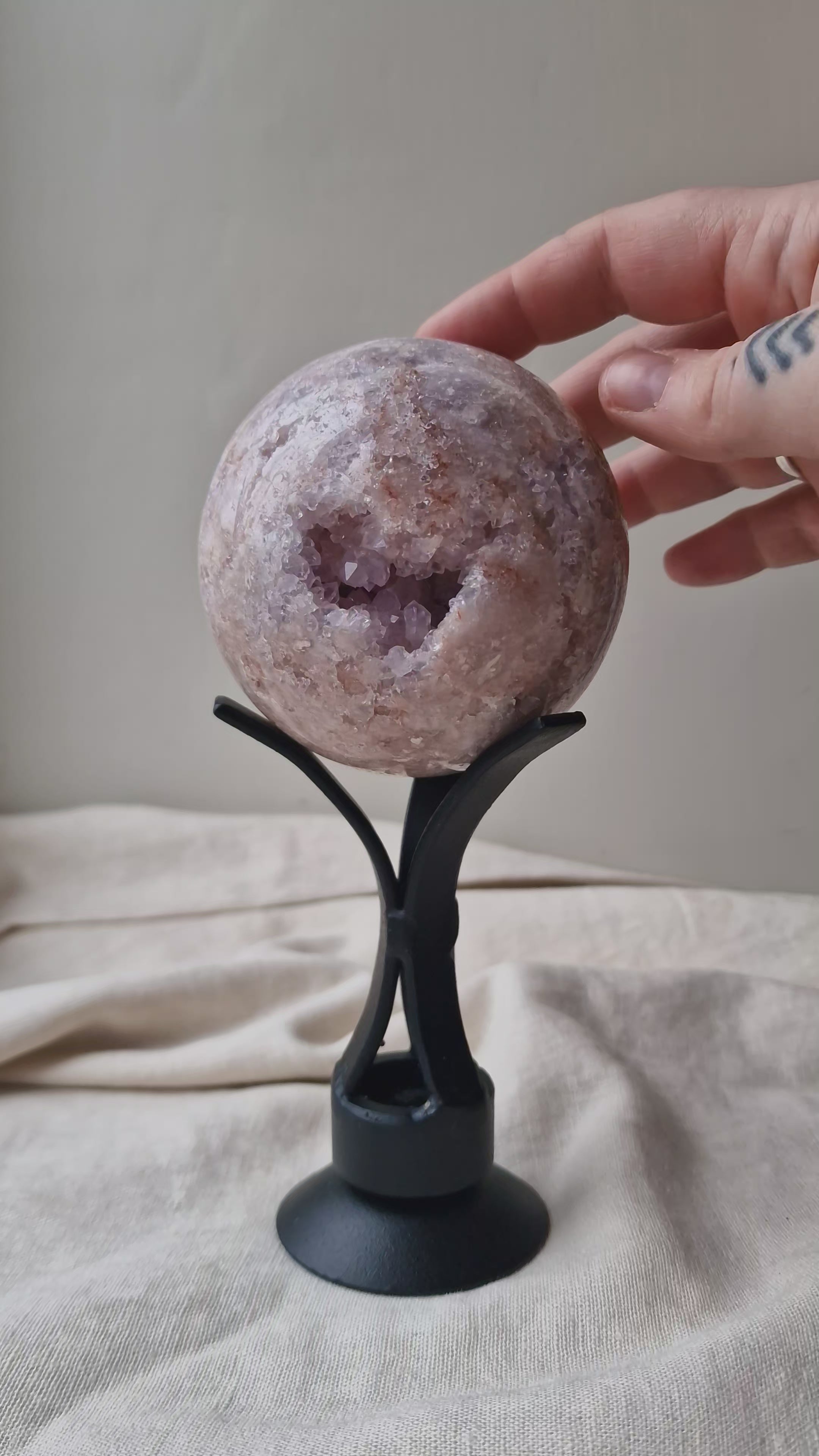 Pink Amethyst Sphere