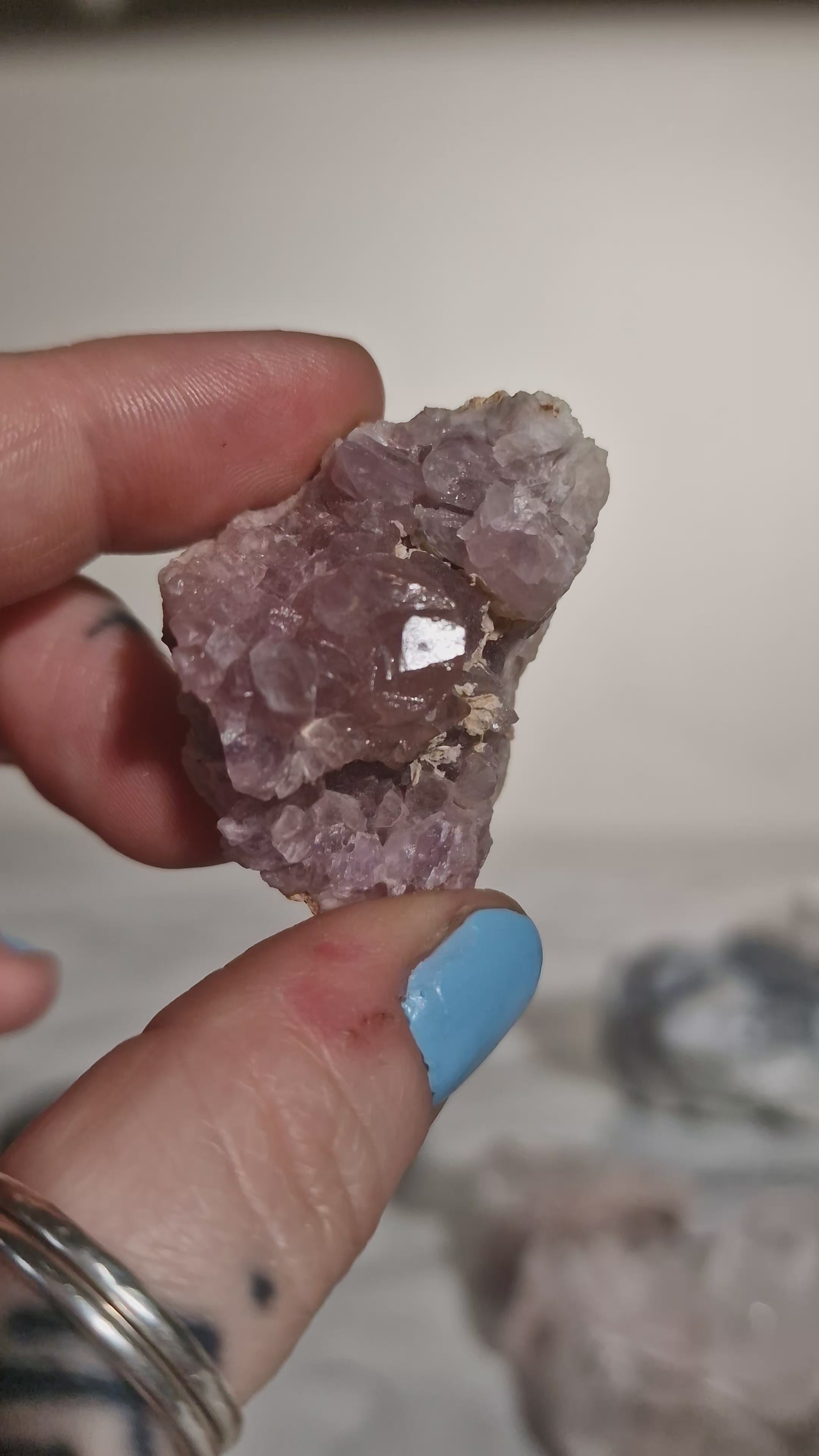 Small Pink Amethyst Geode Cluster