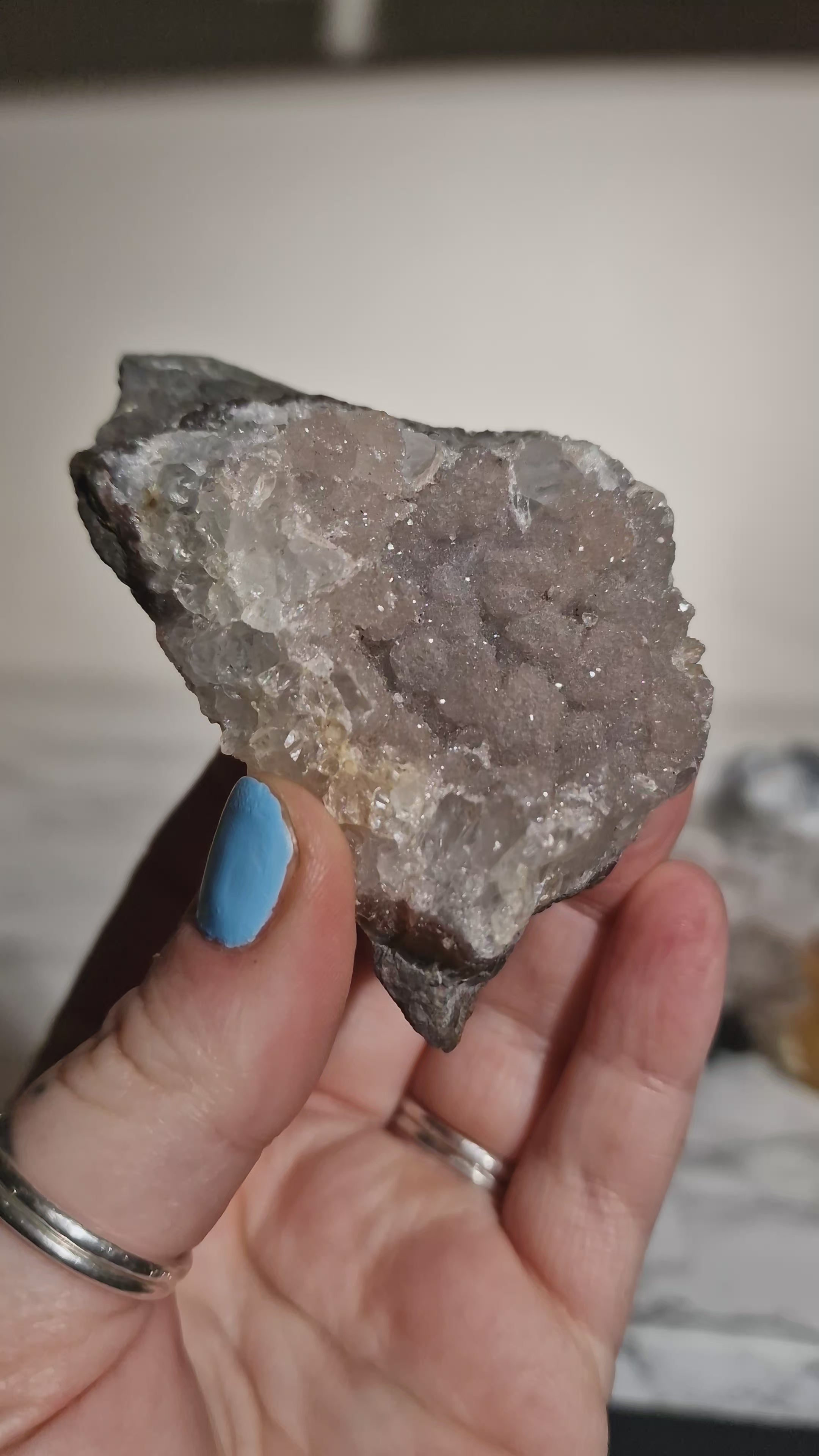 Pink Sugar Amethyst Cluster