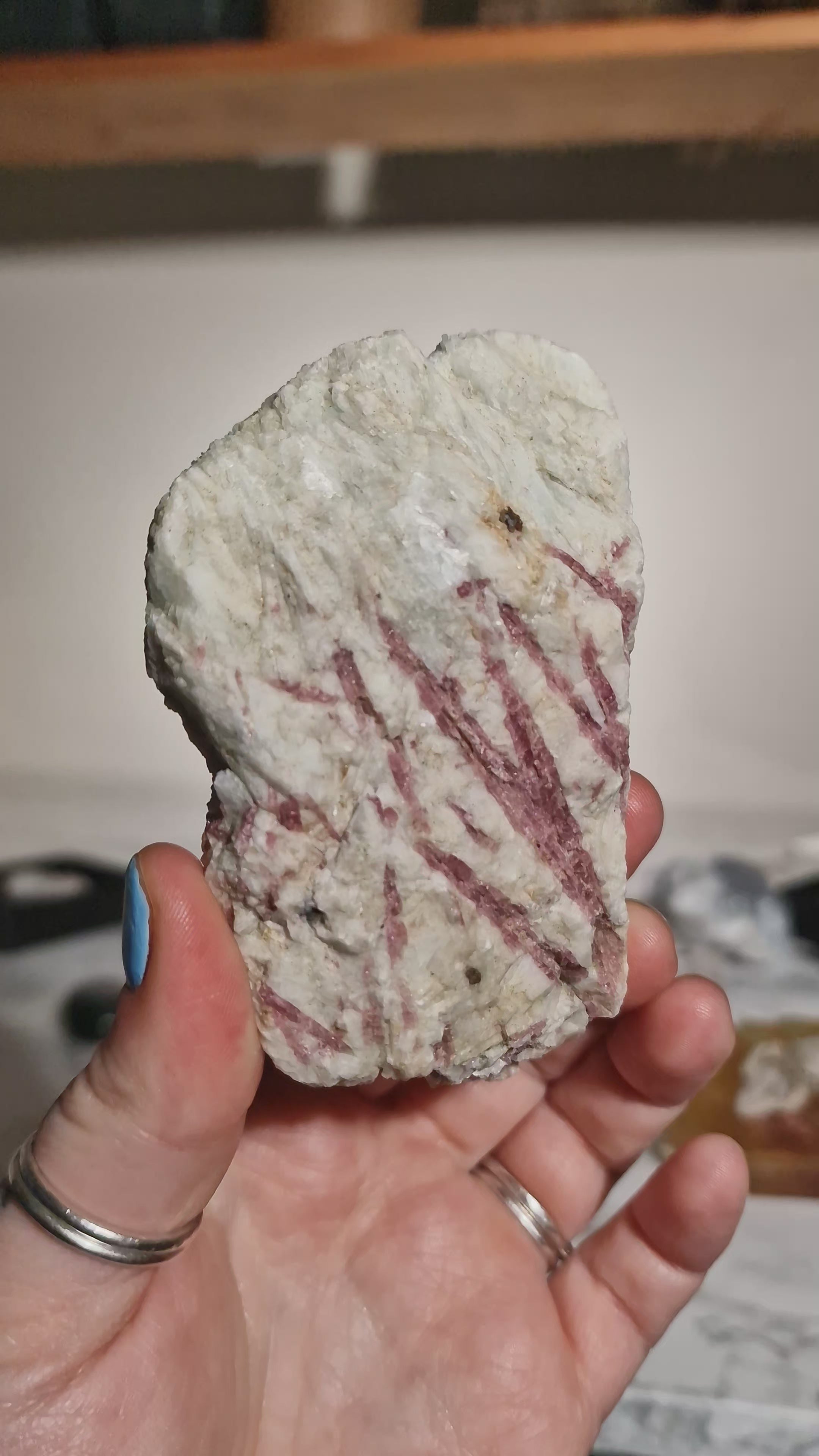 Raw Pink Tourmaline in Quartz