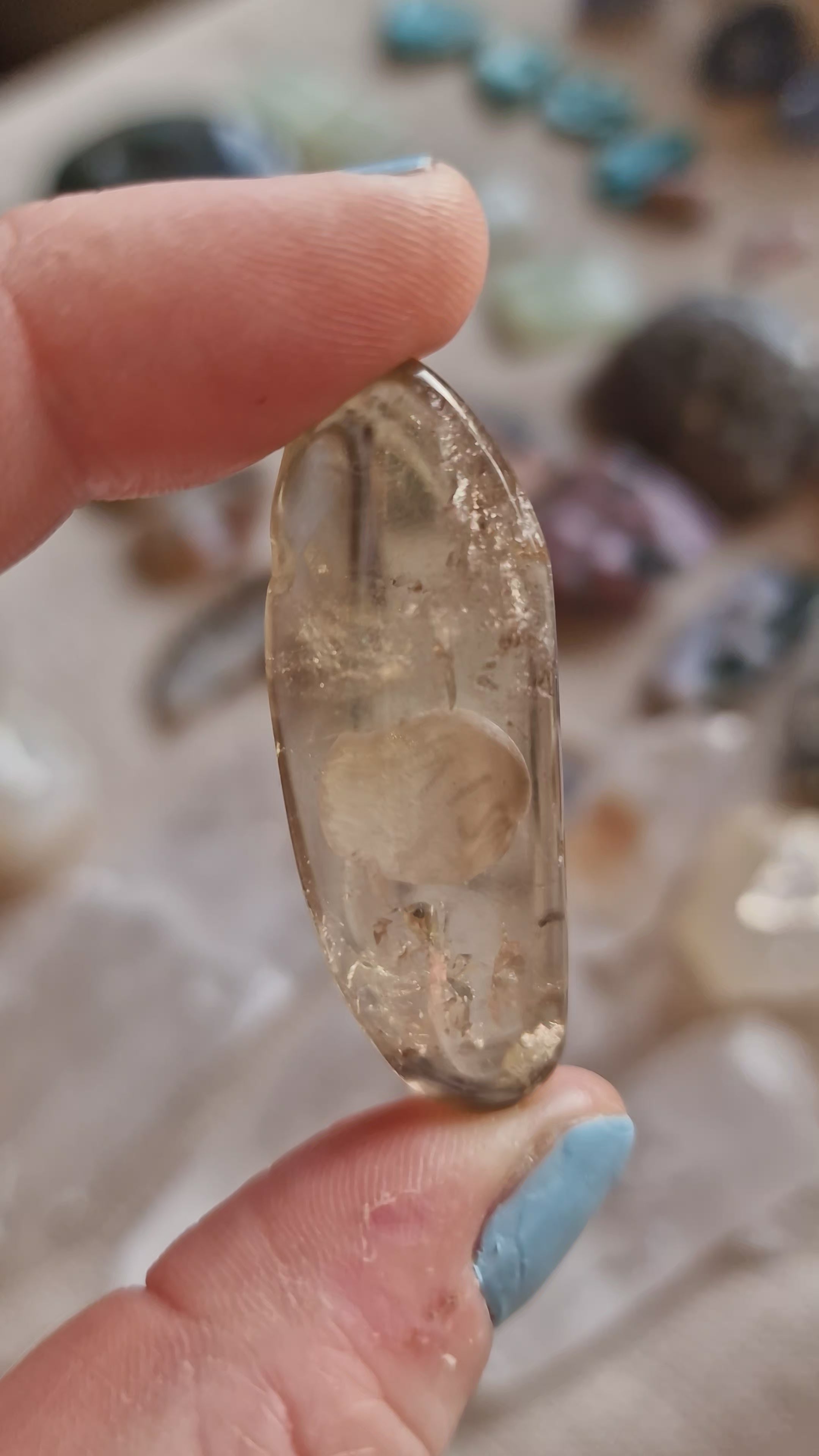 Natural Zambian Citrine Tumblestone