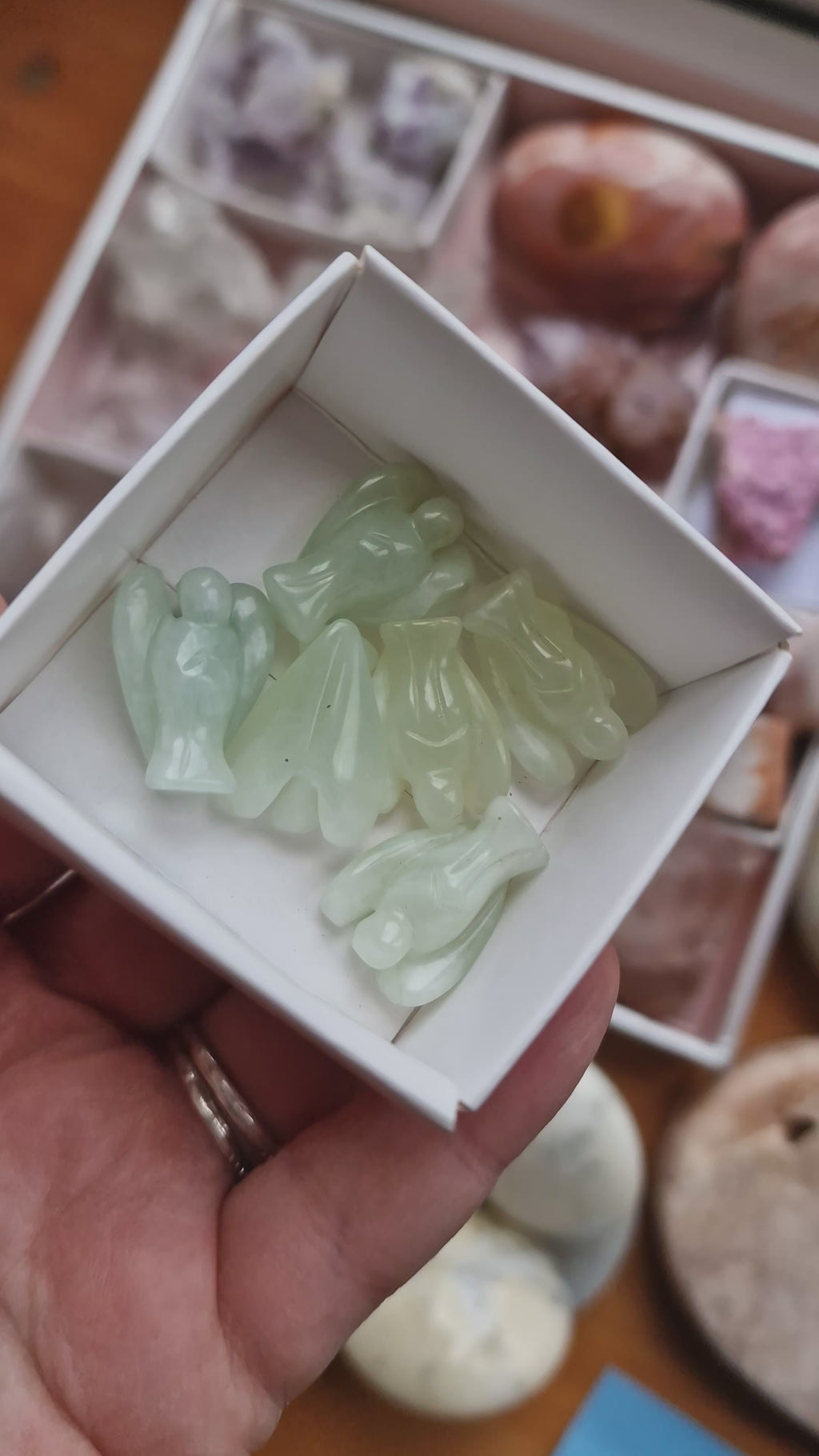 Mini Serpentine Angel Carving