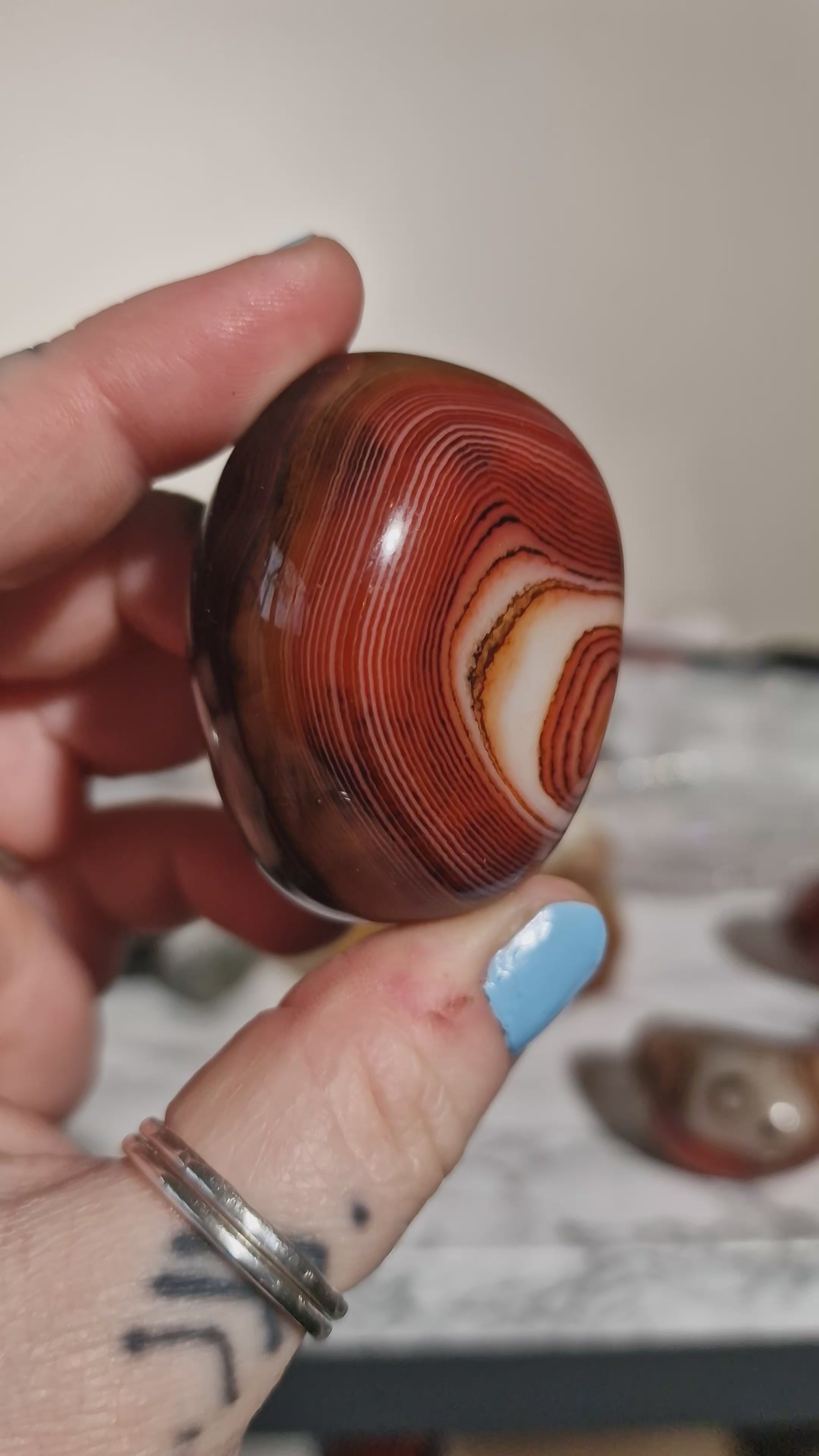 Carnelian Polished Pebble (enhanced)