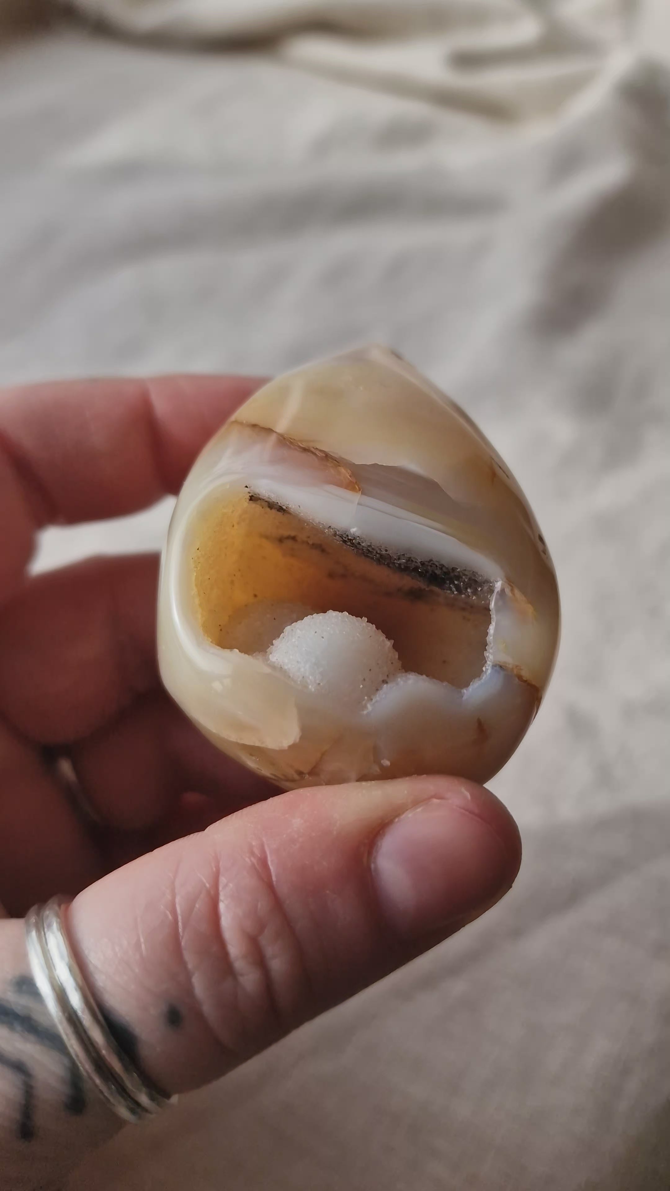 Polished Agate Teardrop
