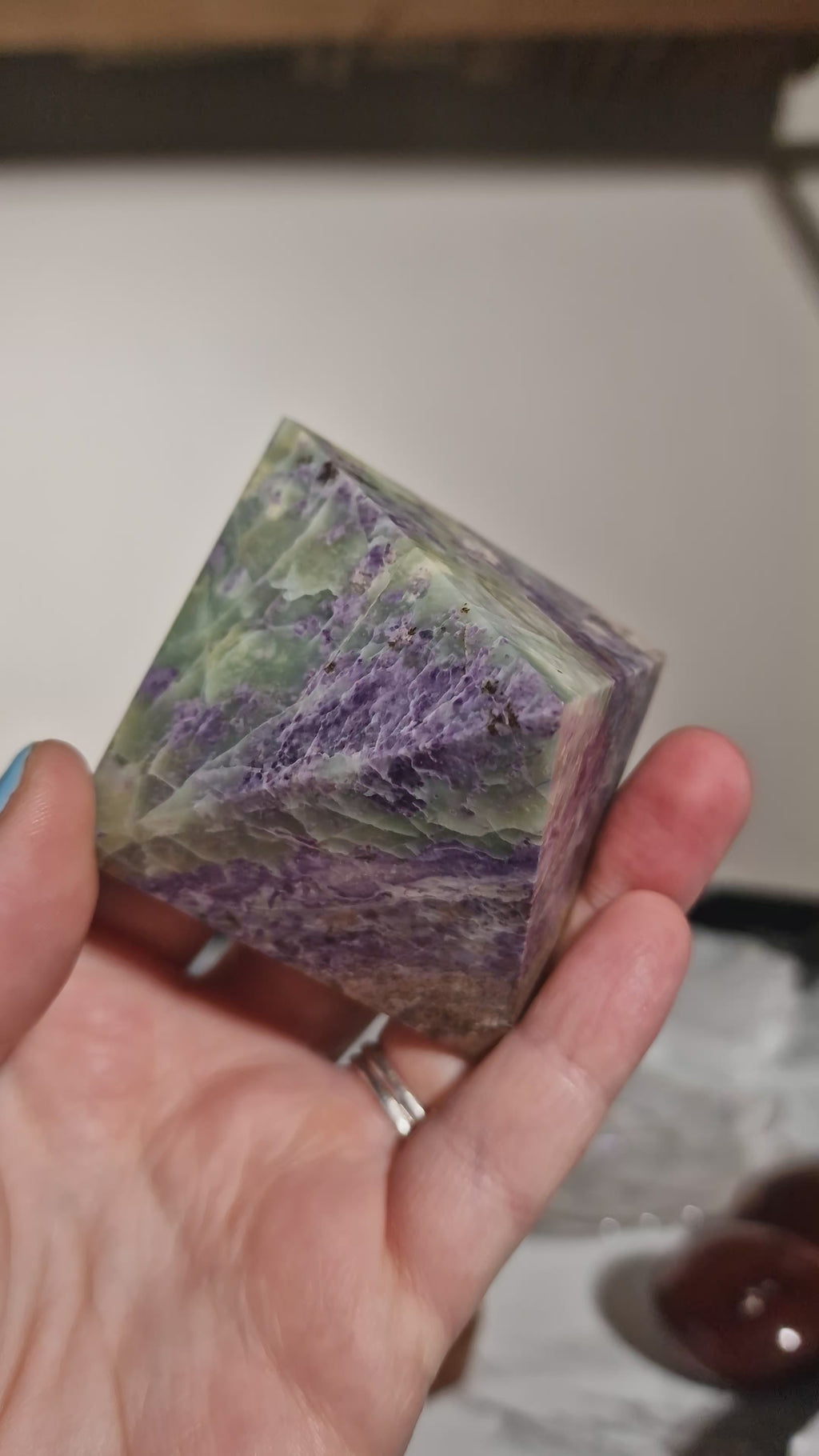 Serpentine with Opalised Purple Fluorite 'Bolivianite'