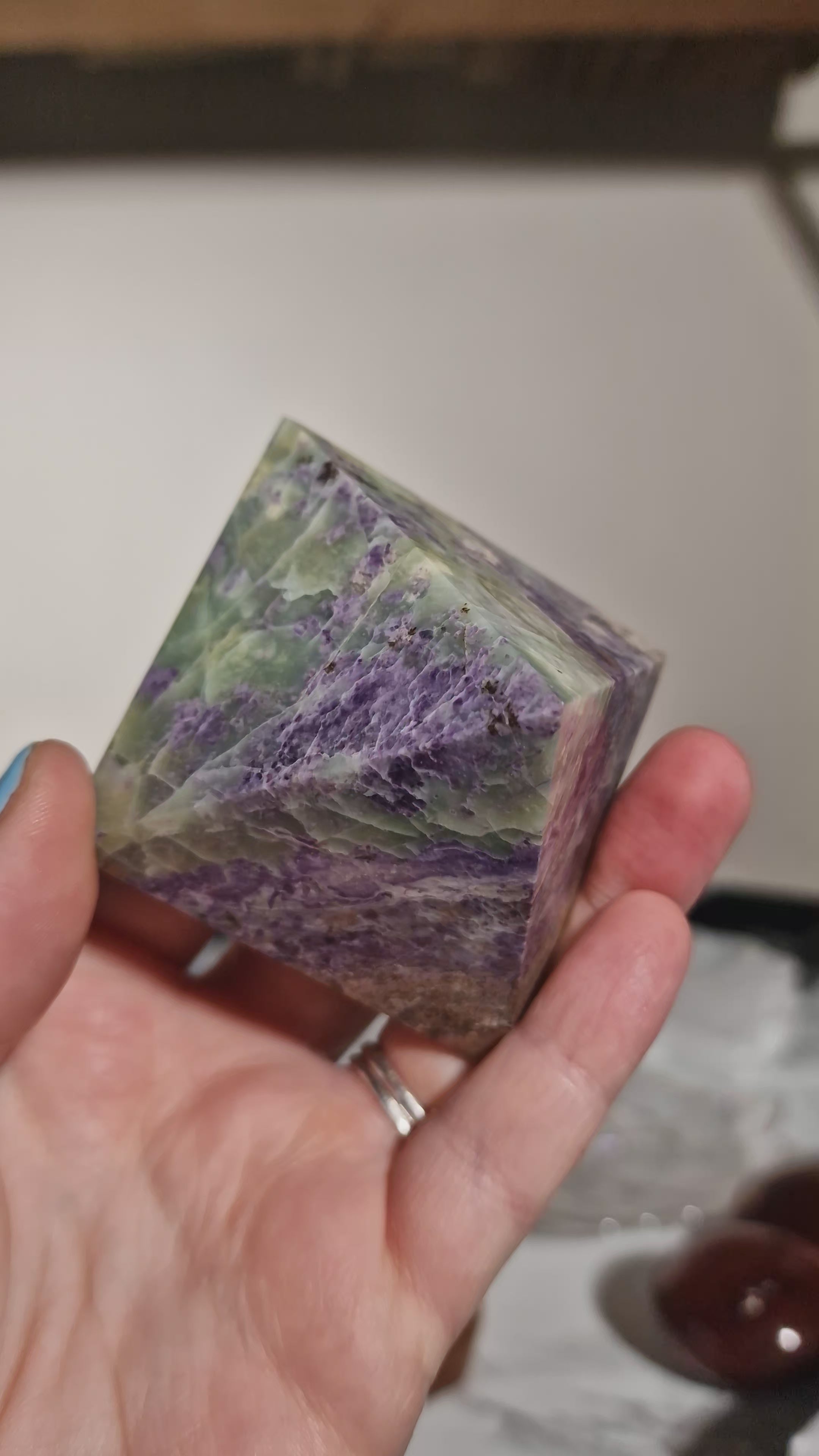 Serpentine with Opalised Purple Fluorite 'Bolivianite'